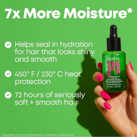 NWT Matrix Food For Soft Food For Soft Multi-Use Hair Oil Serum 1.7 oz - Picture 2 of 5